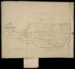 Plan du cadastre napoléonien - Meneslies (Marest-Ouste) : Hameau de Campagne (Le) ; Fond des Douze (Le), section B1 de Oust-Marest devenue section E de Méneslie en 1870