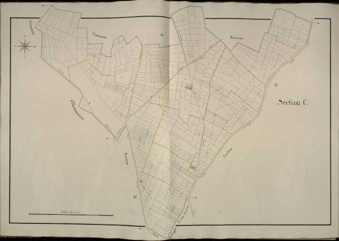 Plan du cadastre napoléonien - Caix : C
