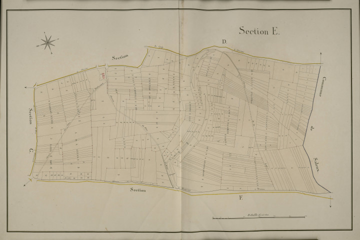 Plan du cadastre napoléonien - Hebecourt : E