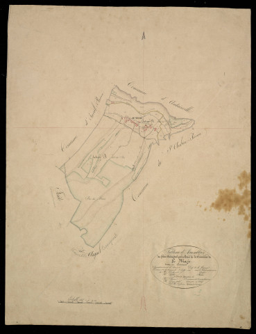 Plan du cadastre napoléonien - Mazis (Le) (Le Mazis) : tableau d'assemblage