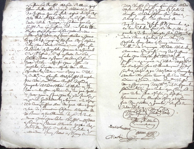 Etude de Me Philippe Caron à Amiens (étude n°1). Minutes de l'année 1671