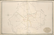 Plan du cadastre napoléonien - Atlas cantonal - Soyecourt : tableau d'assemblage