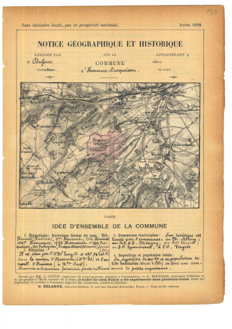 Heucourt Croquoison : notice historique et géographique sur la commune
