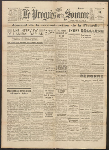Le Progrès de la Somme, numéro 22370, 31 mai 1941