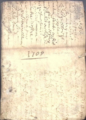 Etude de Me Nicolas Carpentier à Amiens (étude n°16). Minutes de l'année 1708