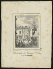 Porte du cloître du cimetière Saint-Denis en 1789 à Amiens