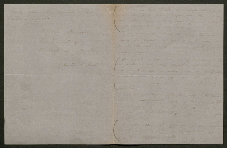 Témoignage de Dupéris, François et correspondance avec Jacques Péricard