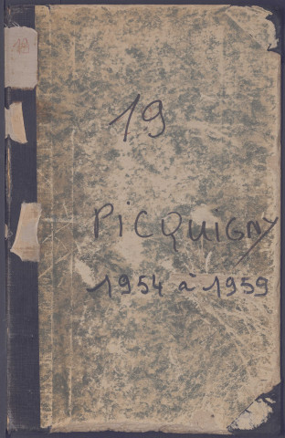 Table des successions et absences du bureau de Picquigny