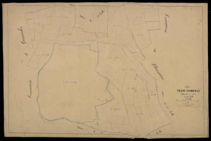 Plan du cadastre napoléonien - Tilloy-Floriville : Hélicourt, C2