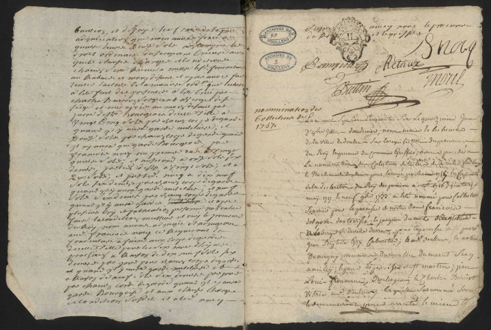 Doullens. Délibérations de l'échevinage