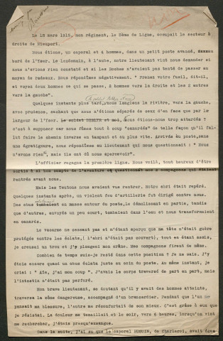 Témoignage de China, Joseph et correspondance avec Jacques Péricard