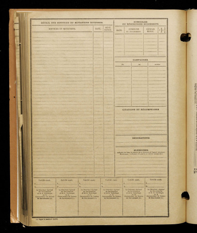 Lemoine, Daniel, né le 05 septembre 1893 à Amiens (Somme), classe 1913, matricule n° 961, Bureau de recrutement d'Amiens
