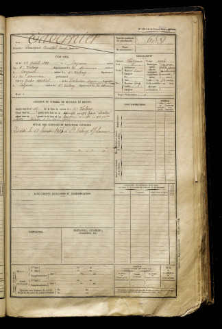 Tavernier, François Anatole Constant, né le 22 avril 1899 à Cayeux-sur-Mer (Somme), classe 1919, matricule n° 659, Bureau de recrutement d'Abbeville