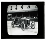 Circuit de Picardie 1913. Guyot au virage des tribunes
