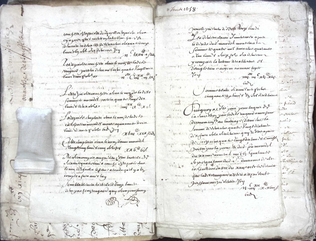 Etude de Me Antoine Ricard à Amiens (étude n°25). Minutes de l'année 1658