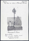 Beaucamps-le-Vieux : croix rue du moulin - (Reproduction interdite sans autorisation - © Claude Piette)
