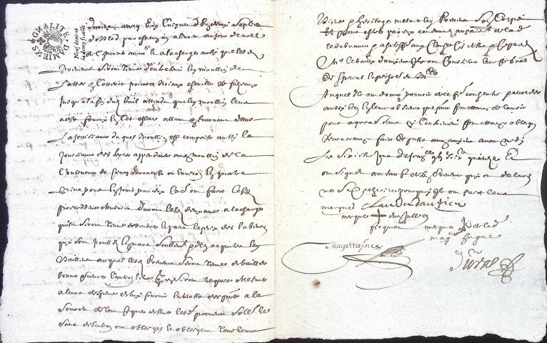 Etude de Me Jean Duval à Amiens (étude n°8). Minutes de l'année 1675