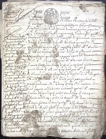 Etude de Me François Caron à Amiens (étude n°18). Minutes de l'année 1682