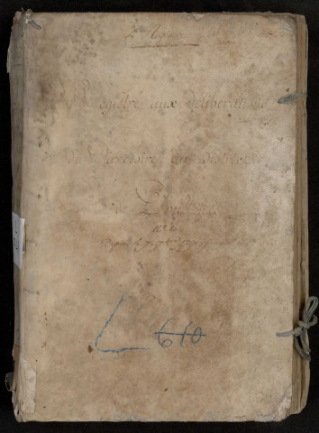 Délibérations du Directoire du district de Doullens : 7 septembre 1791-8 août 1792