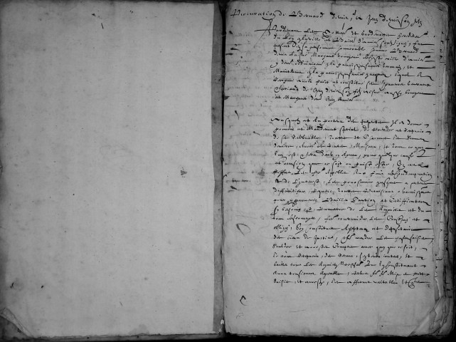 Etude de Me Jean Denis à Amiens (étude n°21). Minutes des années 1634-1635