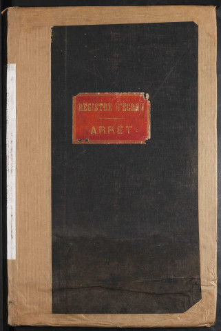 Maison d'arrêt de Péronne. Arrêt. Registre d'écrou : numéros 1 à 897. 11 juillet 1921 - 23 octobre 1924