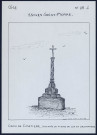 Escles-Saint-Pierre (Oise) : croix de cimetière - (Reproduction interdite sans autorisation - © Claude Piette)