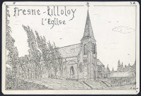 Fresne-Tilloloy : église - (Reproduction interdite sans autorisation - © Claude Piette)