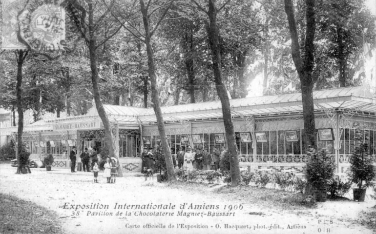 Exposition Internationale d'Amiens 1906 - Pavillon de la Chocolaterie Magnier-Baussart