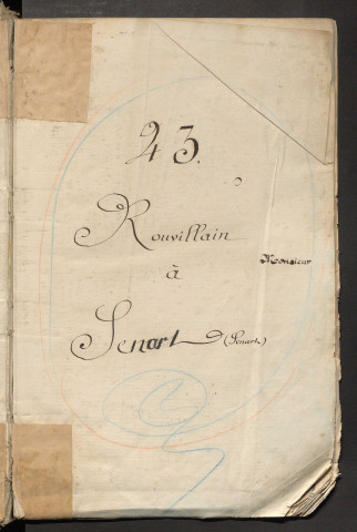 Table du répertoire des formalités, de Rouvillain à Senart, registre n° 43 (Péronne)