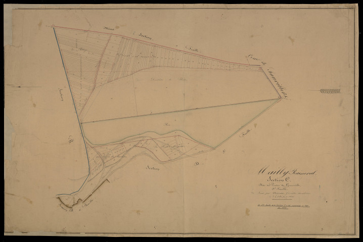 Plan du cadastre napoléonien - Mailly-Raineval : Pentes de Génonville (Les), C2