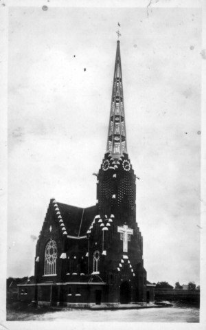 Guerre 1914 1918. La nouvelle église reconstruite