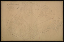 Plan du cadastre napoléonien - Courcelles-sous-Moyencourt (Courcelles) : Parc (Le) ; Coutures (Les), C