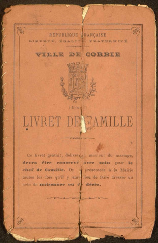 Corbie. Demande d'indemnisation des dommages de guerre : dossier Delannoy-Fouré