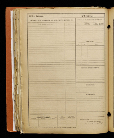 Dequen, Richard, né le 19 août 1897 à Métigny (Somme), classe 1917, matricule n° 121, Bureau de recrutement d'Amiens