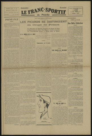 Le Franc-Sportif de Picardie. Journal hebdomadaire, numéro 127 - 3e année