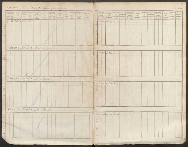 Répertoire des formalités hypothécaires, du 06/09/1830 au 25/07/1831, volume n° 53 (Conservation des hypothèques de Doullens)
