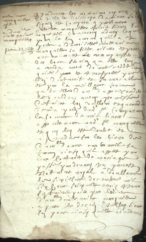 Etude de Me Antoine Limeu à Amiens (étude n°6). Minutes de l'année 1666
