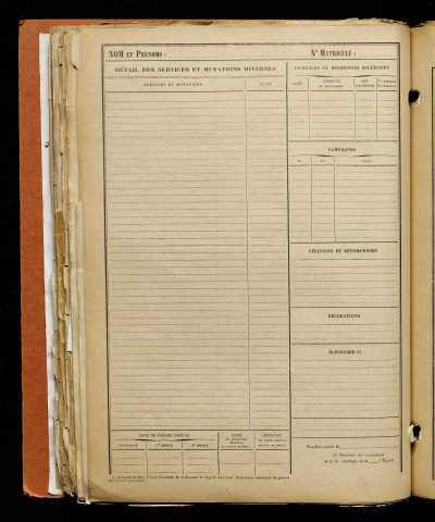 Blond, Kléber, né le 01 mars 1897 à Laleu (Somme), classe 1917, matricule n° 107, Bureau de recrutement d'Amiens