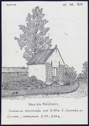 Vaux-en-Amiénois : chapelle restaurée - (Reproduction interdite sans autorisation - © Claude Piette)