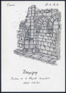 Eterpigny : ruines de la chapelle templière, détail intérieur - (Reproduction interdite sans autorisation - © Claude Piette)