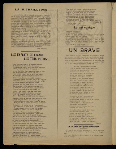 LE BOCHOFAGE. ORGANE ANTICAFARDEUX, KAISERICIDE ET EMBUSCOPHOBE