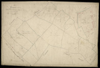 Plan du cadastre napoléonien - Tours-en-Vimeu (Tours) : Hamicourt ; Longuemort, B2 et partie de B1 développée