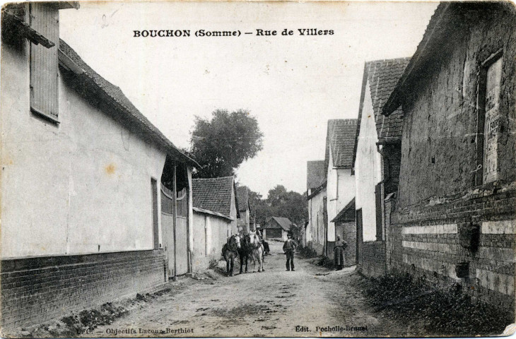 Bouchon (Somme). Rue de Villers