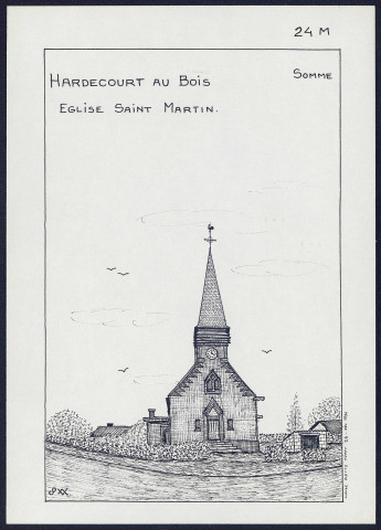 Hardecourt-aux-Bois : église Saint-Martin - (Reproduction interdite sans autorisation - © Claude Piette)