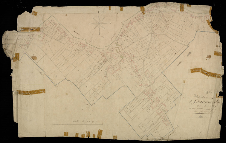 Plan du cadastre napoléonien - Fressenneville : Village (Le), D2
