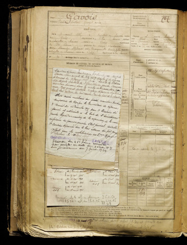 Gavois, Pierre Fulbert Georges, né le 09 avril 1885 à Noyelles-en-Chaussée (Somme), classe 1905, matricule n° 767, Bureau de recrutement d'Abbeville