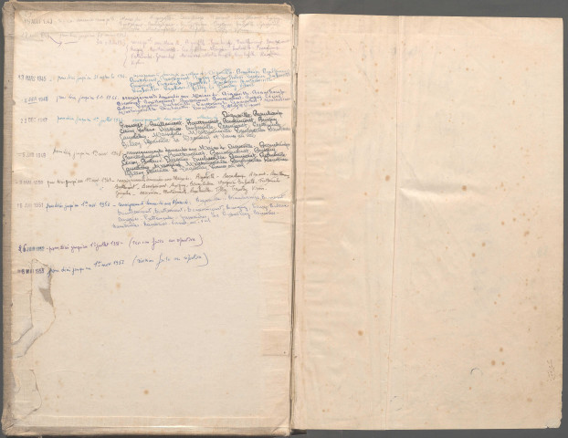 Table des successions et absences du bureau de Gamaches