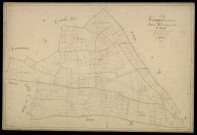 Plan du cadastre napoléonien - Hangest -sur-Somme (Hangest-sur-Somme) : Quignas (Les) ; Etroits (Les), E1