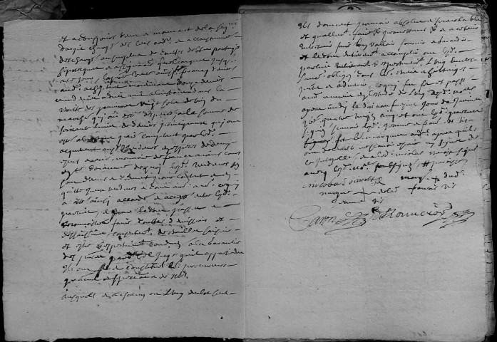 Etude de Me Jean Derouvroy à Amiens (étude n°17). Minutes de l'année 1685