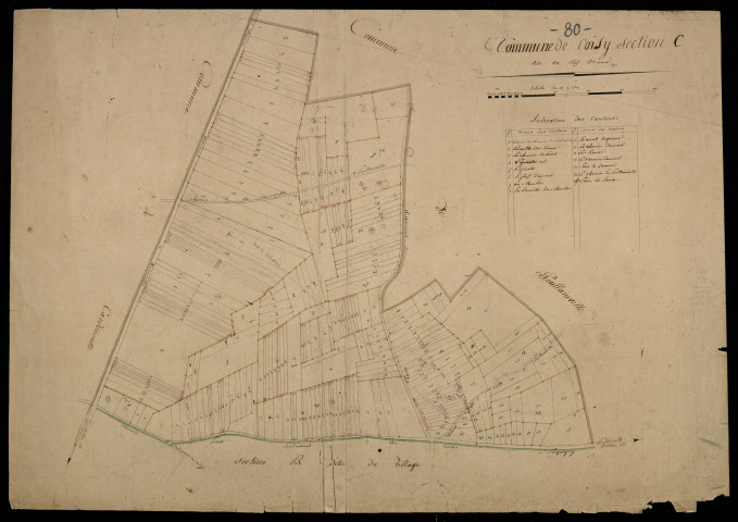 Plan du cadastre napoléonien - Coisy : Fief d'Amond (Le), C